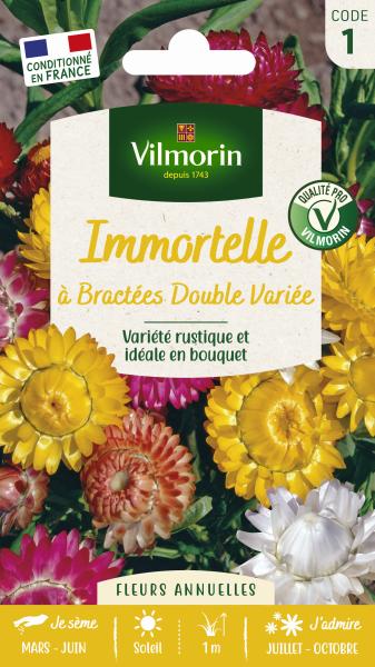 Fleurs - Immortelle à Bractées Double Variée - PACKAGING_RECTO